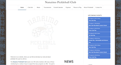 Desktop Screenshot of nanaimopickleball.org